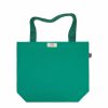 The Jet Setter LISH | Pea Green Winkley Cotton Tote Bag