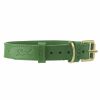 Collars LISH | Coopers Avocado Green Designer Luxury Leather Dog Collar