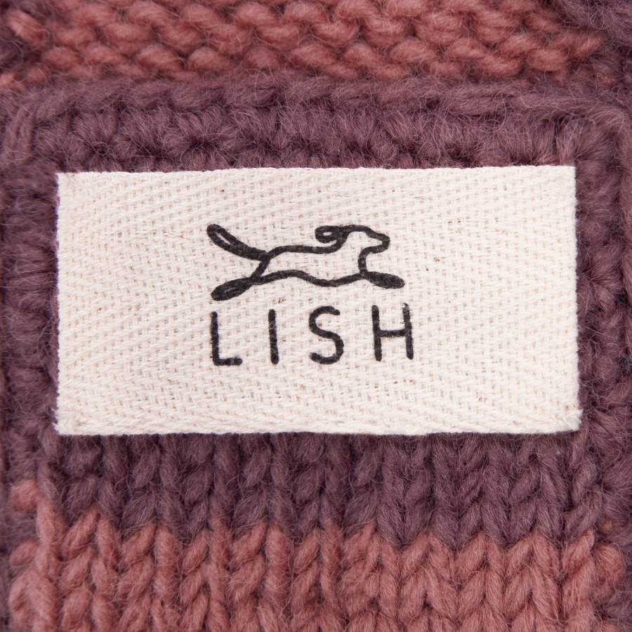 Occasion Wear LISH | Smithy Mauve & Pink Stripe Pull-On Dog Neck Warmer