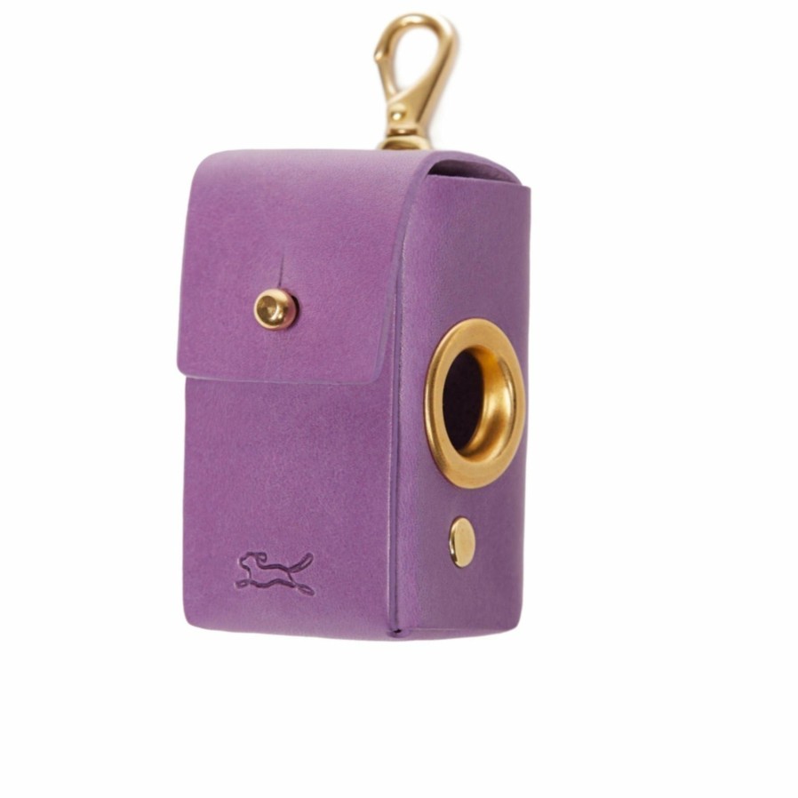 Leads LISH | Coopers Violet Purple Luxury Designer Poop Bag Dispenser