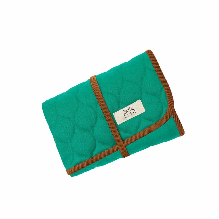 The Jet Setter LISH | Winkley Pea Green Designer Travel Blanket