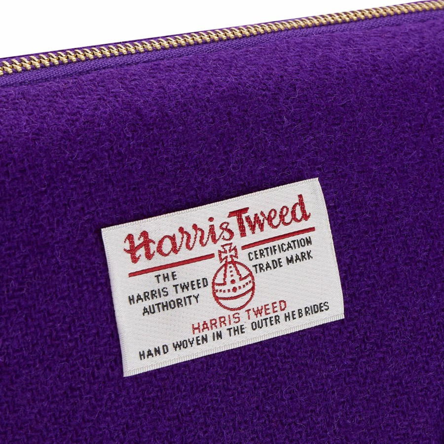 Carriers LISH | Ada Violet & Purple Harris Tweed Luxury Pet Carrier