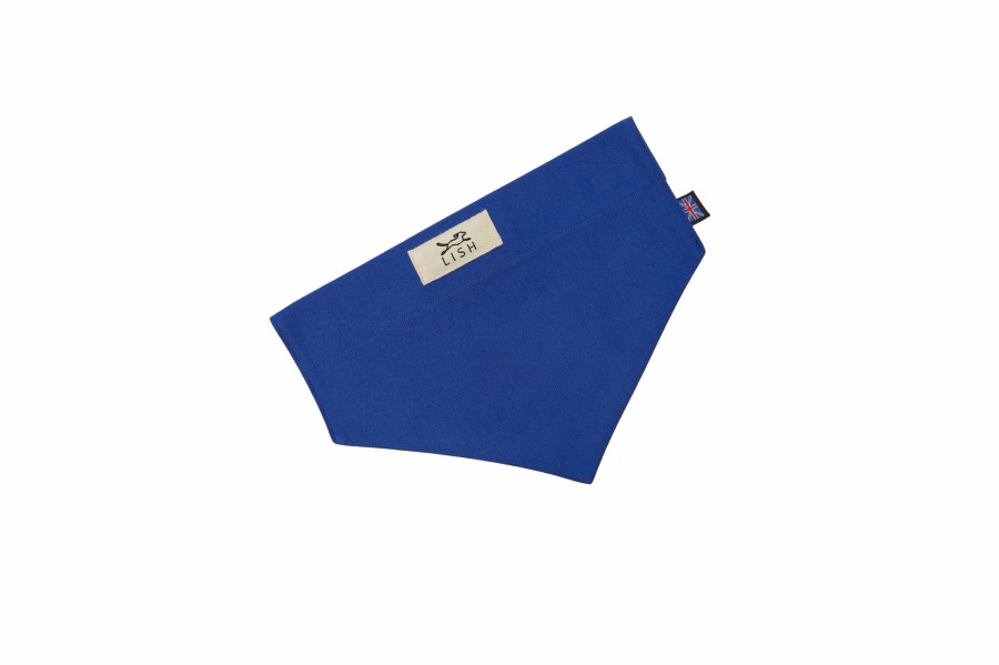 Occasion Wear LISH | Winkley Royal Blue Cotton Designer Dog Neckerchief