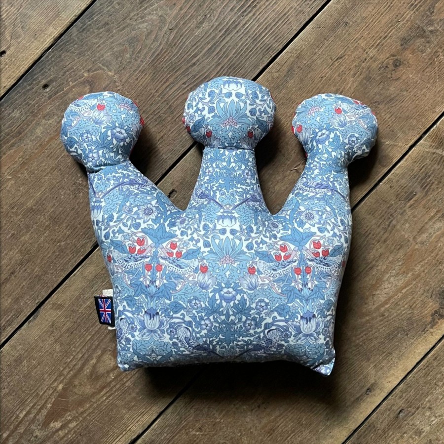 Toys & Totes LISH | Coronation Liberty Print Crown Plush Designer Squeaky Dog Toy