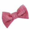 Occasion Wear LISH | Bow Wow Dog Bow Tie - Rose Pink Harris Tweed