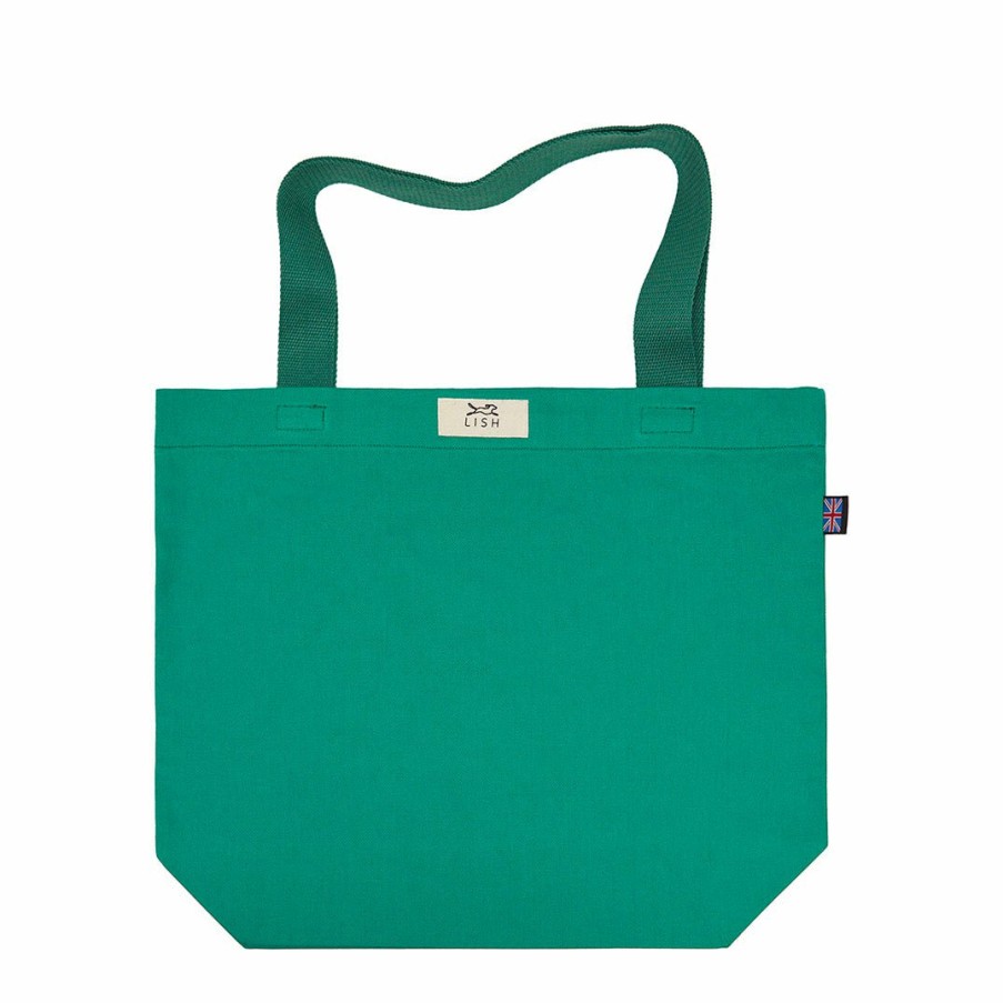 Toys & Totes LISH | Pea Green Winkley Cotton Tote Bag