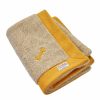 Blankets LISH | Bardsey Yellow Harris Tweed Luxury Dog Blanket