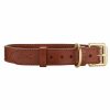 Collars LISH | Coopers Toffee Brown Eco Italian Leather Dog Collar