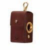 Leads LISH | Coopers Leather Toffee Brown Designer Poop Bag Dispenser