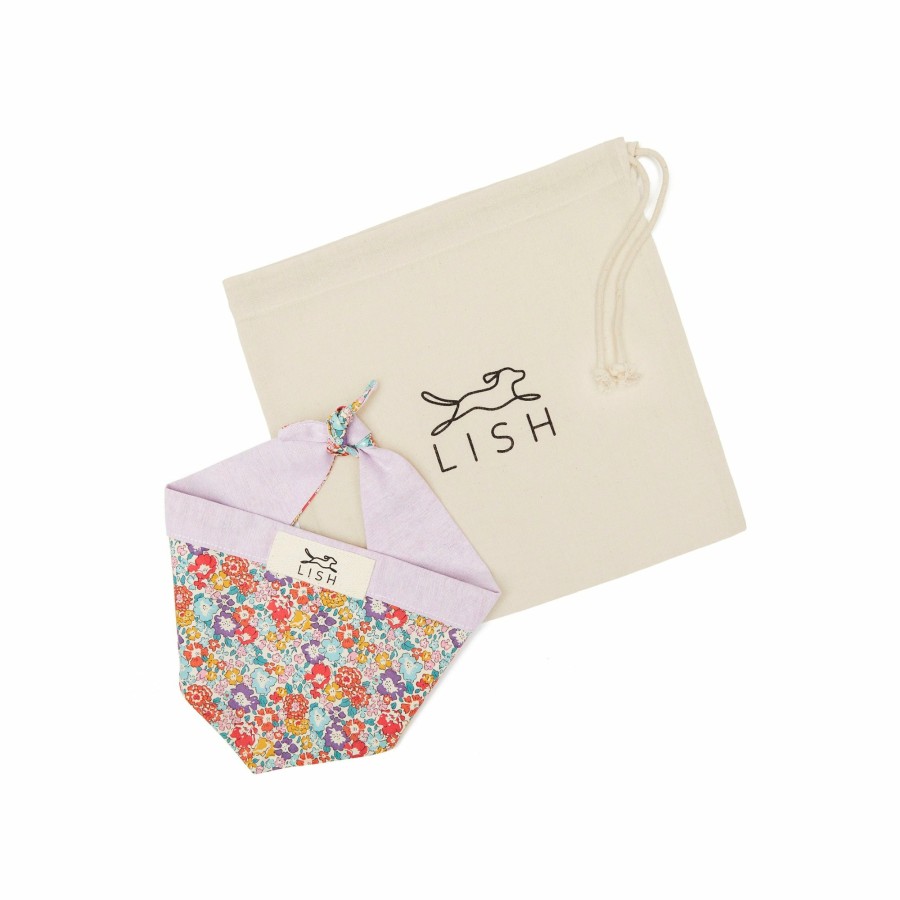 Occasion Wear LISH | Liberty Print Floral & Lilac Dog Neckerchief