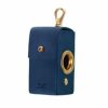 Poop LISH | Coopers Navy Blue Luxury Leather Poop Bag Dispenser