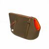 Carriers LISH | Winkley Orange & Olive Green Luxury Designer Pet Carrier And Travel Bed