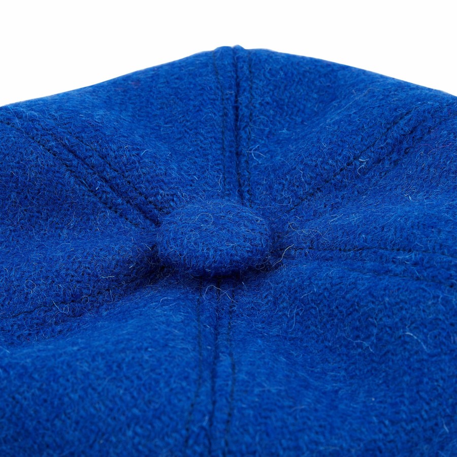 Occasion Wear LISH | Herbert Cobalt Blue Harris Tweed Baker Boy Dog Hat