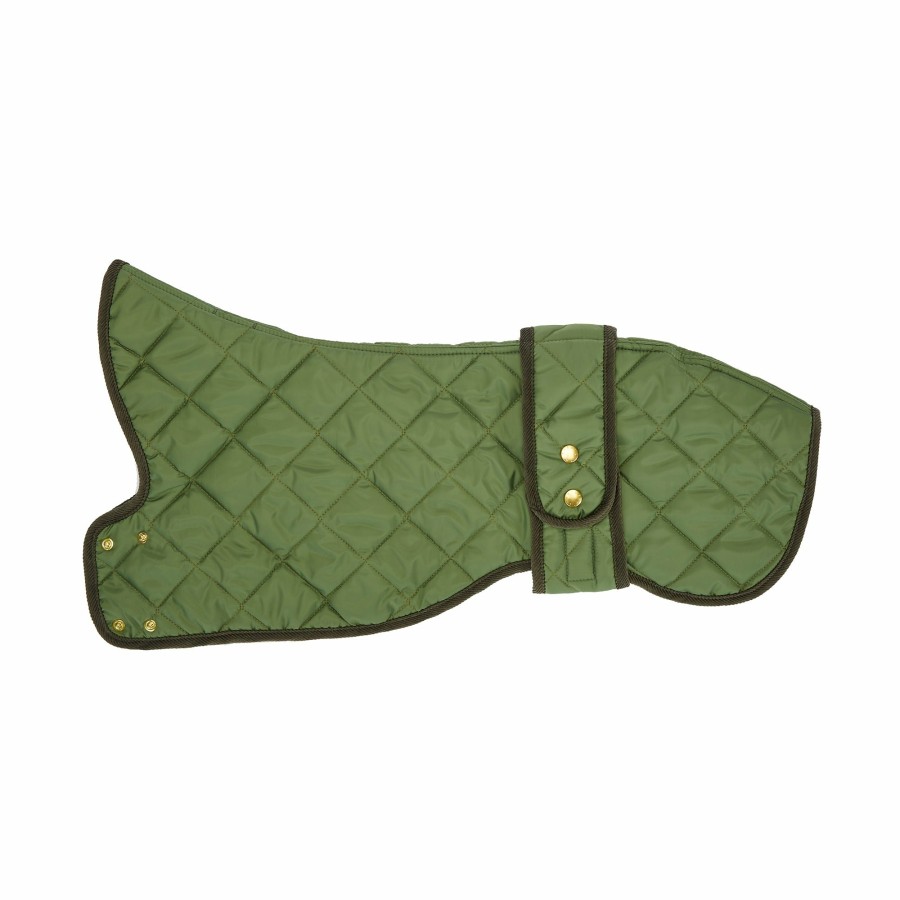 Coats LISH | Elwin Khaki Green Luxury Designer Whippet Dog Coat