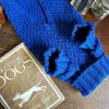 Sweaters LISH | Allen Bobble Royal Blue Hand Knitted Designer Wool Dog Jumper