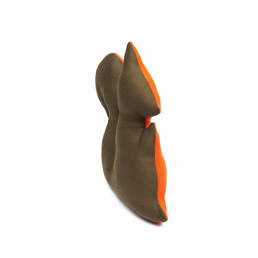 Toys & Totes LISH | Orange Cecil Squeaky Squirrel Plush Dog Toy