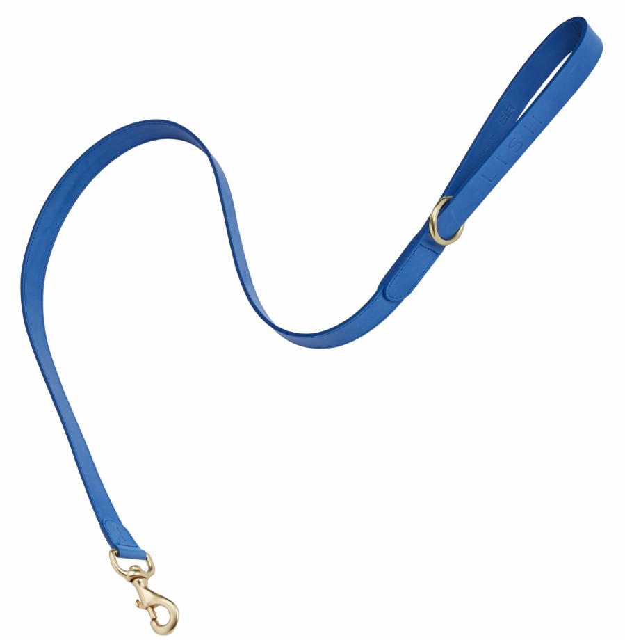 Leads LISH | Coopers Cobalt Blue Luxury Designer Leather Dog Lead